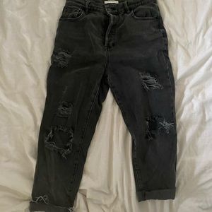 Pac Sun jeans, High Waisted, Black Mom Jean Style